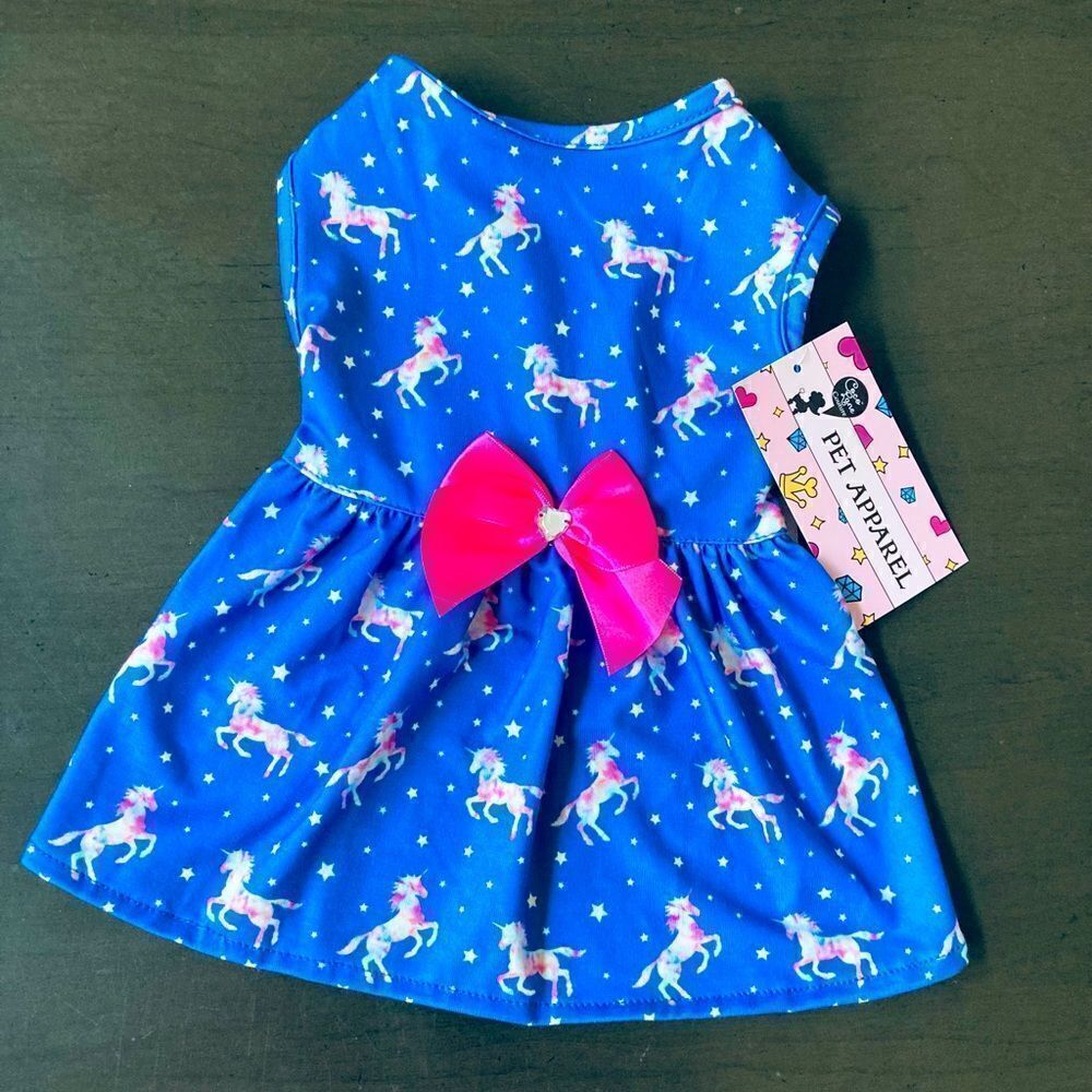 Unicorn Rainbow Dog Pet Dress
